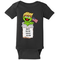 Make Trash Great Again Trump Garbage Reference Baby Bodysuit