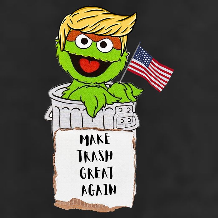 Make Trash Great Again Trump Garbage Reference Trucker Hat