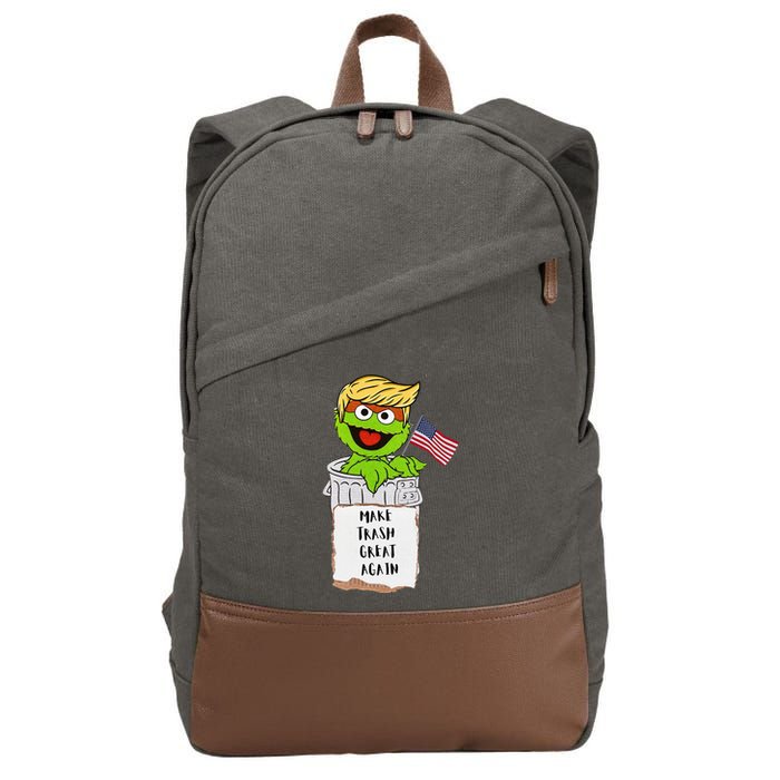 Make Trash Great Again Trump Garbage Reference Cotton Canvas Backpack