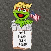 Make Trash Great Again Trump Garbage Reference Cotton Canvas Backpack