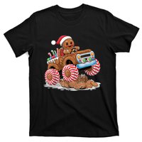 Monster Truck Gingerbread Man Funny Christmas Baking T-Shirt