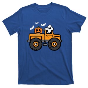 Monster Truck Ghost Pumpkin Halloween Costume Gift T-Shirt