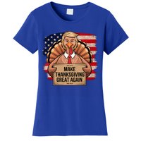 Make Thanksgiving Great Again Trump Thanksgiving 2024graphic Gift Women's T-Shirt