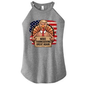 Make Thanksgiving Great Again Trump Thanksgiving 2024graphic Gift Women's Perfect Tri Rocker Tank