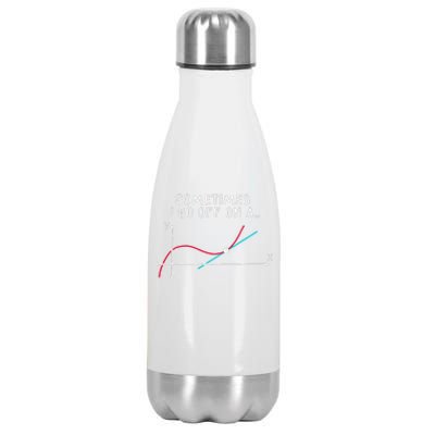 Math Teacher Gifts Sometimes I go off on a tangent Stainless Steel Insulated Water Bottle