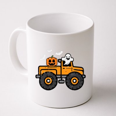 Monster Truck Ghost Pumpkin Halloween Costume Coffee Mug