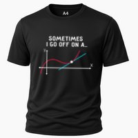Math Teacher Gifts Sometimes I Go Off On A Tangent Cooling Performance Crew T-Shirt