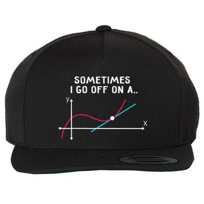 Math Teacher Gifts Sometimes I Go Off On A Tangent Wool Snapback Cap