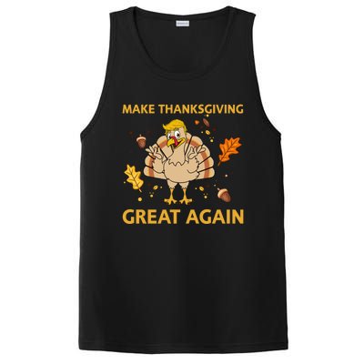 Make Thanksgiving Great Again Trump Turkey Funny 2024 Gift PosiCharge Competitor Tank