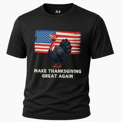 Make Thanksgiving Great Again Trump Turkey Funny Elections Gift Performance Shirt