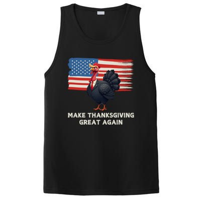 Make Thanksgiving Great Again Trump Turkey Funny Elections Gift PosiCharge Competitor Tank