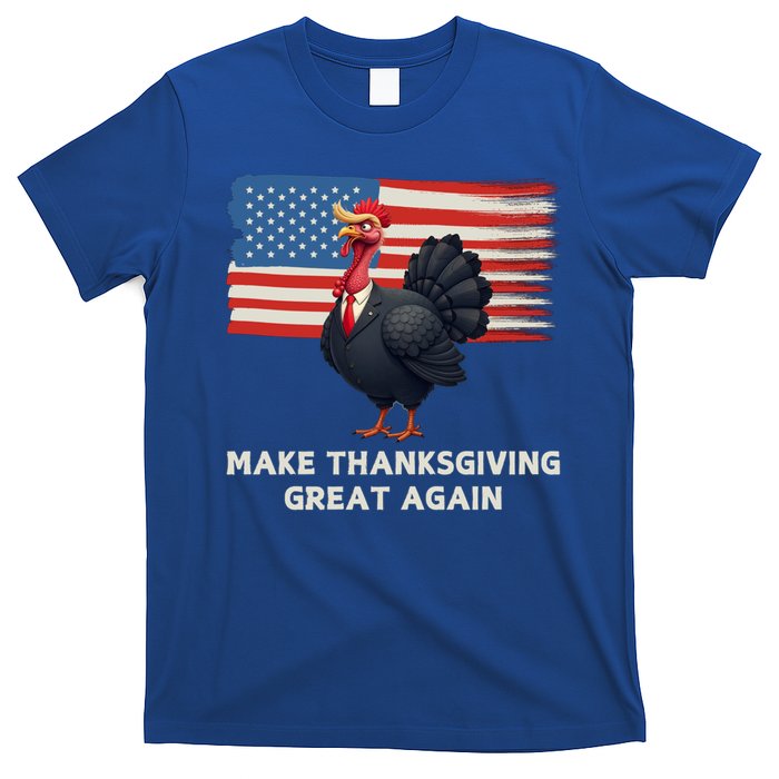 Make Thanksgiving Great Again Trump Turkey Funny Elections Gift T-Shirt