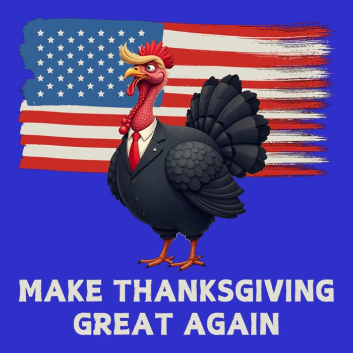 Make Thanksgiving Great Again Trump Turkey Funny Elections Gift Ladies Essential Flowy Tank