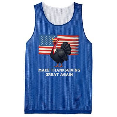 Make Thanksgiving Great Again Trump Turkey Funny Elections Gift Mesh Reversible Basketball Jersey Tank