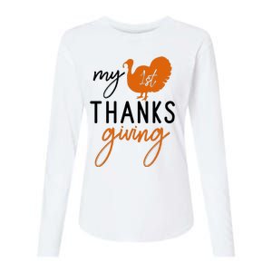 My Thanks Giving Womens Cotton Relaxed Long Sleeve T-Shirt