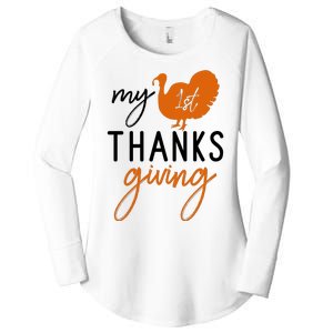 My Thanks Giving Women's Perfect Tri Tunic Long Sleeve Shirt