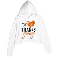 My Thanks Giving Crop Fleece Hoodie