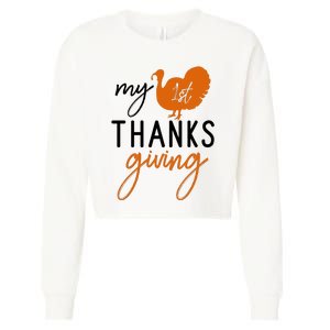 My Thanks Giving Cropped Pullover Crew