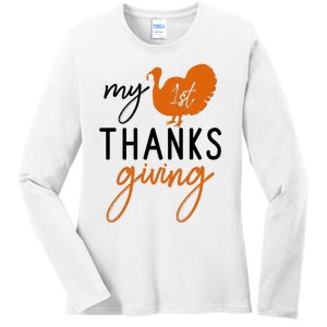 My Thanks Giving Ladies Long Sleeve Shirt