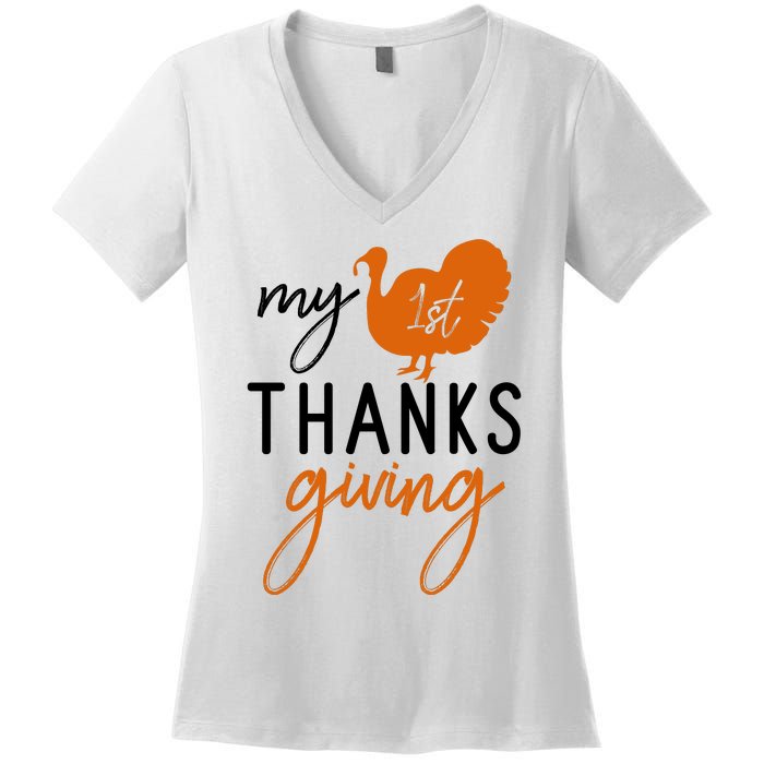 My Thanks Giving Women's V-Neck T-Shirt