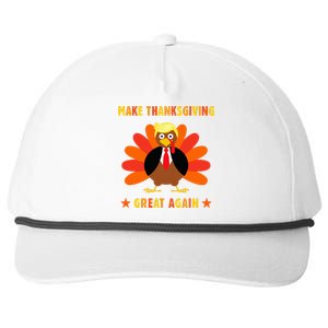 Make Thanksgiving Great Again Trump Turkey Funny Snapback Five-Panel Rope Hat