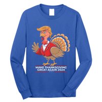 Make Thanksgiving Great Again Funny Trump Turkey Gift Long Sleeve Shirt