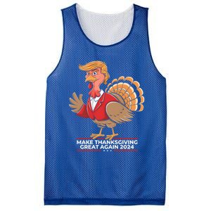 Make Thanksgiving Great Again Funny Trump Turkey Gift Mesh Reversible Basketball Jersey Tank