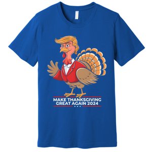 Make Thanksgiving Great Again Funny Trump Turkey Gift Premium T-Shirt