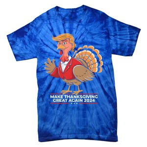 Make Thanksgiving Great Again Funny Trump Turkey Gift Tie-Dye T-Shirt