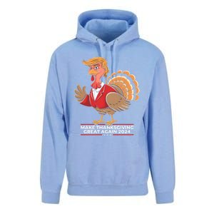 Make Thanksgiving Great Again Funny Trump Turkey Gift Unisex Surf Hoodie