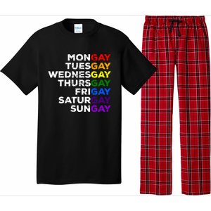 Mongay Tuesgay Gay Agenda Lgbtq Awareness Rainbow Funny Gift Pajama Set