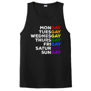 Mongay Tuesgay Gay Agenda Lgbtq Awareness Rainbow Funny Gift PosiCharge Competitor Tank