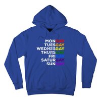 Mongay Tuesgay Gay Agenda Lgbtq Awareness Rainbow Funny Gift Hoodie