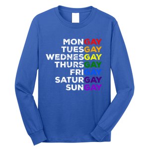 Mongay Tuesgay Gay Agenda Lgbtq Awareness Rainbow Funny Gift Long Sleeve Shirt