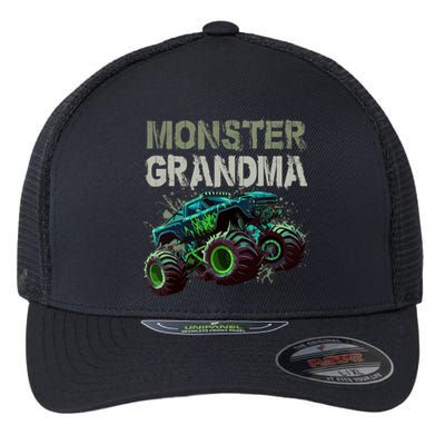 Monster Truck Grandma Family Matching Monster Truck Lovers Flexfit Unipanel Trucker Cap