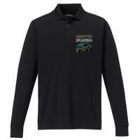 Monster Truck Grandma Family Matching Monster Truck Lovers Performance Long Sleeve Polo