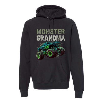 Monster Truck Grandma Family Matching Monster Truck Lovers Premium Hoodie