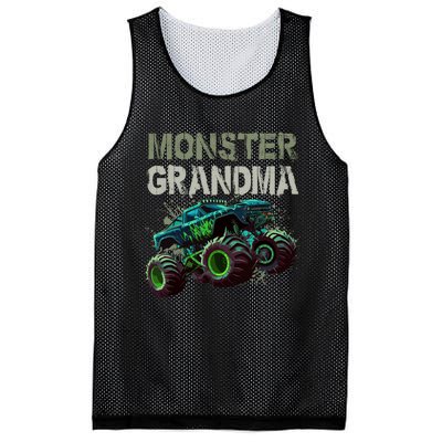 Monster Truck Grandma Family Matching Monster Truck Lovers Mesh Reversible Basketball Jersey Tank