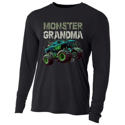 Monster Truck Grandma Family Matching Monster Truck Lovers Cooling Performance Long Sleeve Crew