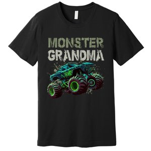 Monster Truck Grandma Family Matching Monster Truck Lovers Premium T-Shirt