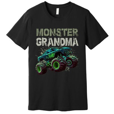 Monster Truck Grandma Family Matching Monster Truck Lovers Premium T-Shirt