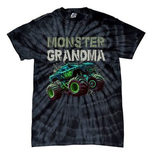 Monster Truck Grandma Family Matching Monster Truck Lovers Tie-Dye T-Shirt