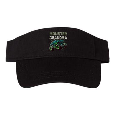 Monster Truck Grandma Family Matching Monster Truck Lovers Valucap Bio-Washed Visor