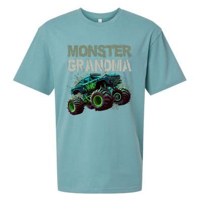 Monster Truck Grandma Family Matching Monster Truck Lovers Sueded Cloud Jersey T-Shirt