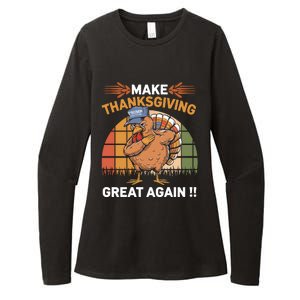 Make Thanksgiving Great Again Funny Turkey Day Womens CVC Long Sleeve Shirt