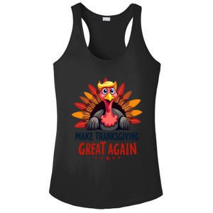 Make Thanksgiving Great Again Trump Holiday Turkey 2024 Gift Ladies PosiCharge Competitor Racerback Tank