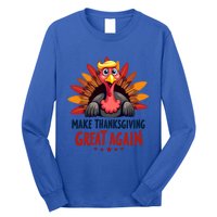 Make Thanksgiving Great Again Trump Holiday Turkey 2024 Gift Long Sleeve Shirt