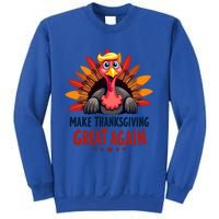 Make Thanksgiving Great Again Trump Holiday Turkey 2024 Gift Sweatshirt