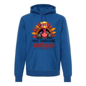 Make Thanksgiving Great Again Trump Holiday Turkey 2024 Gift Premium Hoodie