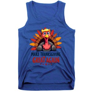 Make Thanksgiving Great Again Trump Holiday Turkey 2024 Gift Tank Top